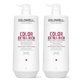 Goldwell Dualsenses Color Extra Rich 1 Litre Shampoo and Conditioner Bundle