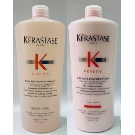Kérastase Bain Hydra Fortifiant 1000ML + Fondant Genesis 1000ML Kerastase