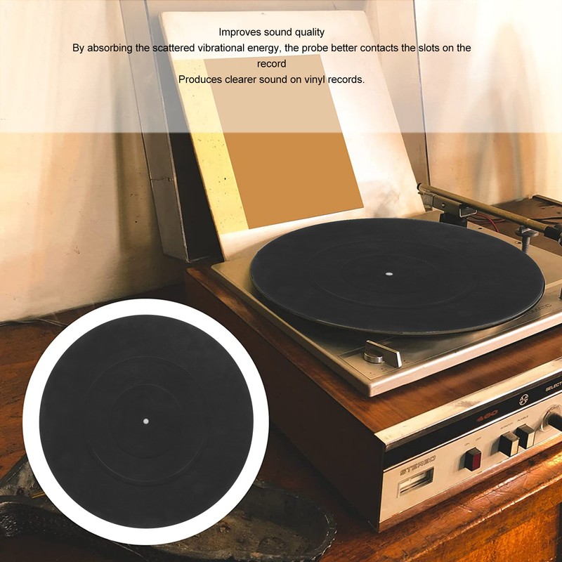 Turntable Platter Mat Vibration Reduction Static Resistant Professional Vinyl Record