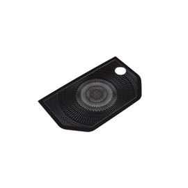 Car Aluminum Alloy Loud Speaker Deco Car Audio Sticker Compatible for Toyota Tundra 2022 2023 Car Stereo Cover Auto Trim Accessories (Black)