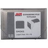 JAM PAPER Accordion Folders - 13 Pocket Plastic Expanding File
