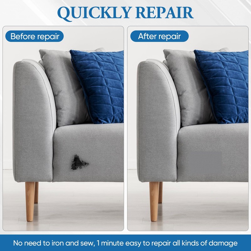 Canvas Repair Patch 5.5 x 8 Inches 6Pcs Self-Adhesive Waterproof