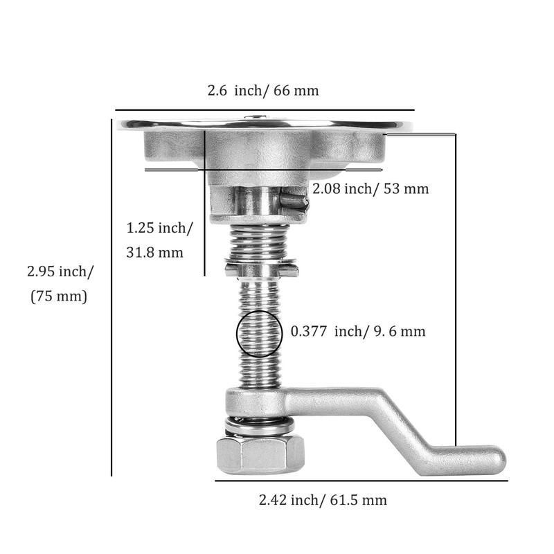 GANGUOLA Heavy Duty 316 Stainless Steel Boat Cam Latch, Marine