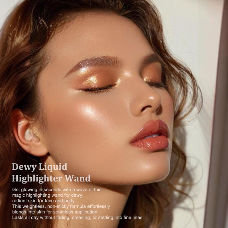 ONEKLIK Phoera Dewy Liquid Highlighter Wand – 302 Rose Gold,