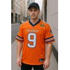 AIFFEE Men's #9 Boucher Football Jersey Pumpkin Color Stitched Size