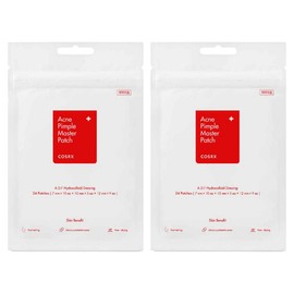 COSRX Acne Pimple Master Spot Patch, 24-pack, 2 packs / 코스알엑스 아크네 핌플 마스터 스팟 패치, 24개입, 2개
