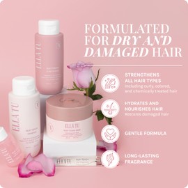 Ellatu Goddess Hair Kit - Complete Routine for All Hair Types - Includes Shampoo, Conditioner, Mask, Serum, & Fragrance - Hydrating, Nourishing, & Strengthening Formula
