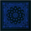Rothco 22" Trainmen Bandana, Black/Blue