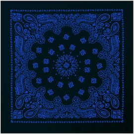 Rothco 22" Trainmen Bandana, Black/Blue