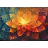Puzzle da 1000 pezzi con fiori di luce, a forma