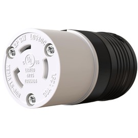 EPLESFTON 1 Pack NEMA L5-30R Locking Connector, Twist Generator Connectors, 30 Amp 125V 2 Pole 3 Wire Grounding, Female Extension Cord Ends, Industrial Grade Heavy Duty, UL Listed(E355464)