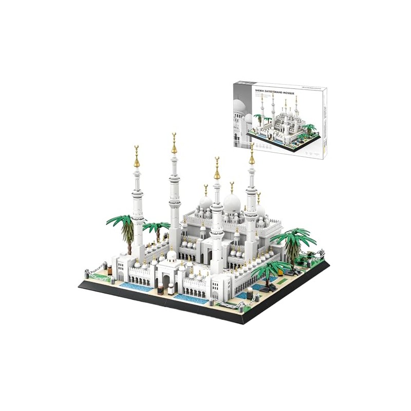 Sheikh Zayed Grand Mosque Building Blocks Set, 1463PCS Architecture Model