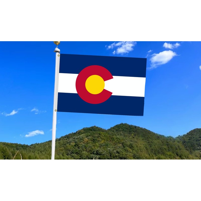 Colorado State Flag 5X8 FT - Vivid Color, All Weather,