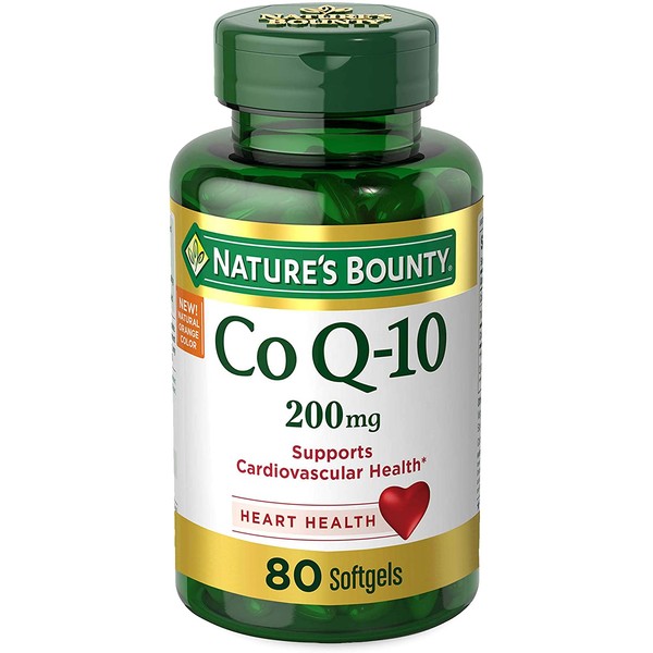 CoQ10 by Nature's Bounty, Dietary Supplement, Supports Heart Health, 200mg, 80 Softgels