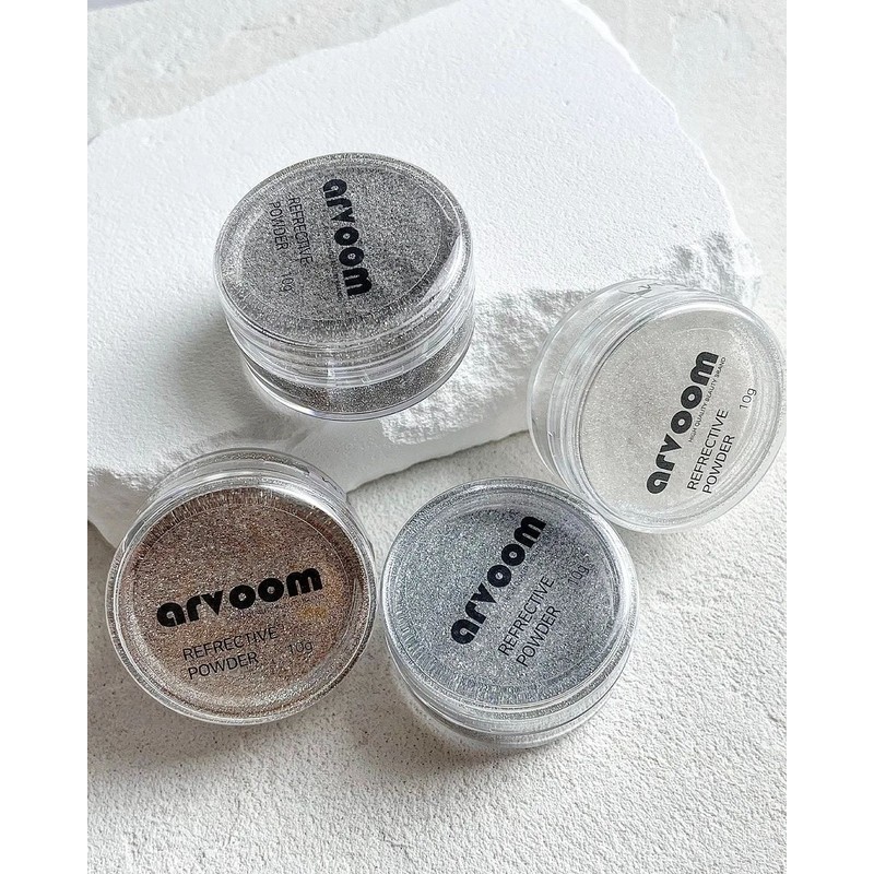 Arboom Reflective Glitter White Single Reflective Nail Powder / 아르붐