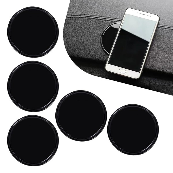 yorpyep Dashboard Anti-skid Mat, Silicone Gel Mini Round Multifunctional Storage