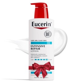 Eucerin Intensive Repair Body Lotion for Dry Skin with Alpha Hydroxy, Moisturizes, Exfoliates and Conditions, Fragrance Free and Paraben Free, Holiday Gifts for Self Care, 16.9 Fl Oz Bottle