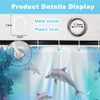 SDOTPMT 122 x 183 cm Ocean Dolphin Shower Curtain Sunbeam