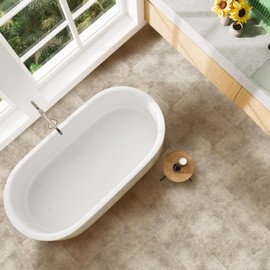 Yipscazo Peel and Stick Floor Tile 32 Sq.Ft Coverage 32-Pack Terra Yellow 12" x 12" Vinyl Floor Tiles Self Adhesive Waterproof Perfect for DIY Projects