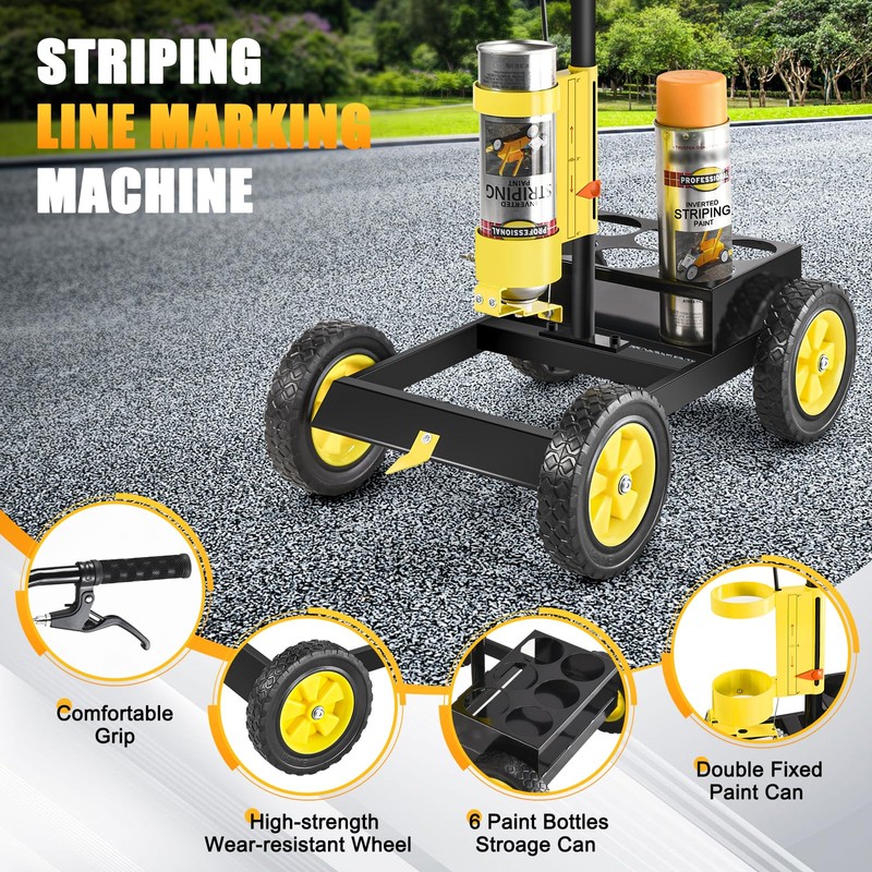 Parking Lot Striping Machine, Playing Field Striping Line Marking Machine,