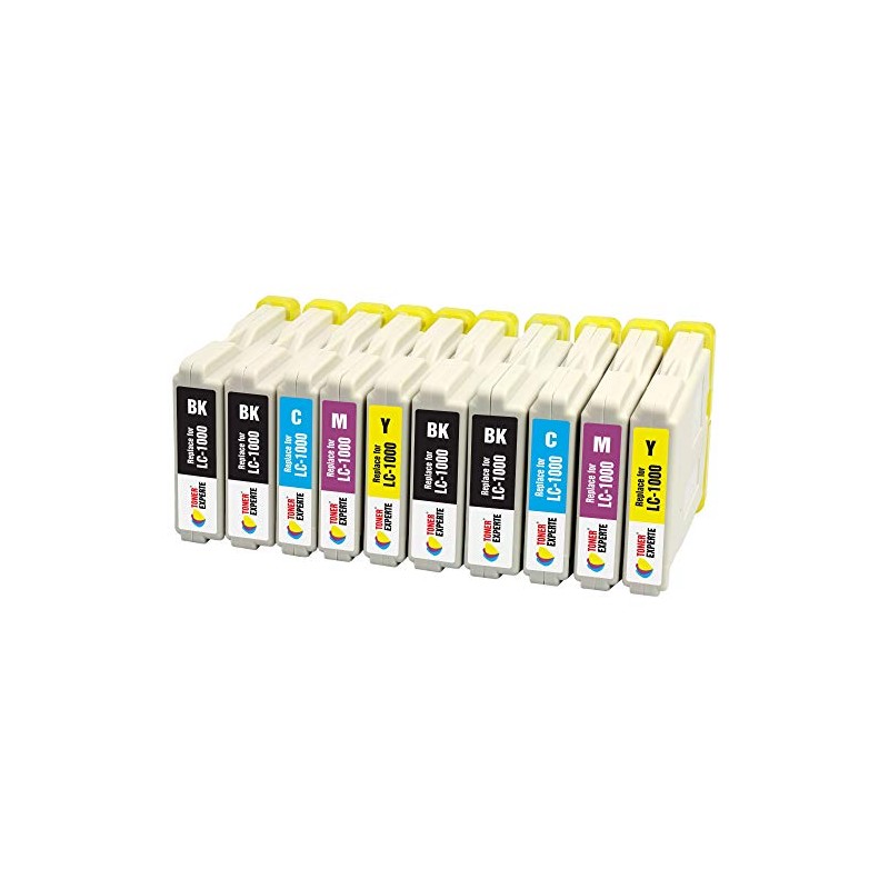 TONER EXPERTE LC1000 10 XL Printer Cartridges Compatible with DCP-130C