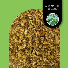 Organic chamomile loose tea (500g, 1.1lb), organic chamomile tea, whole chamomile flowers gently dried, from controlled organic cultivation, laboratory-tested