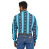 Wrangler Men's Checotah Sea Salt Blue Snap Shirt 112365886 (US,