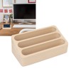 Cocoarm Wooden Business Card Holder, 3 Compartments, Business Card Holder,