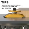 XDENGP Cove Raised Panel with Back Cutter Router Bits 1/2