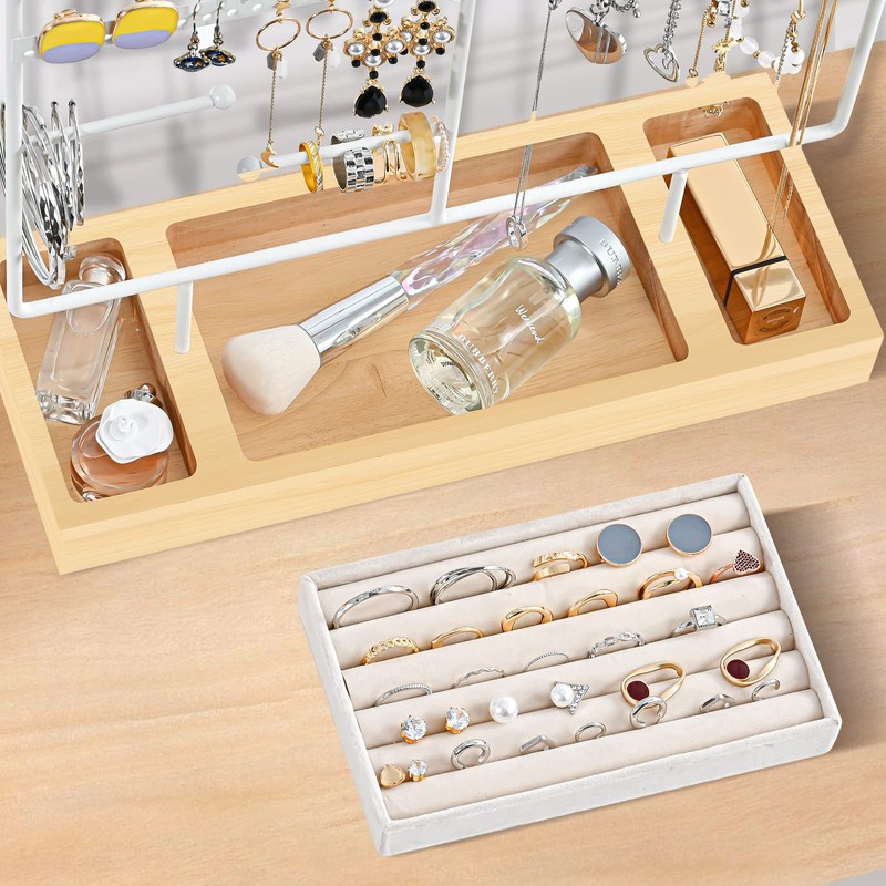 ProCase Jewelry Organizer Stand Earring Holder Organizer, 6 Tiers Earring