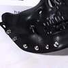 Cupimatch Skull Mask Masquerade Half Face Mask: Black Steampunk Horror