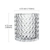 TODOLUZ Hammered Glass Replacement for Bathroom Wall Light Kitchen Island