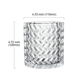 TODOLUZ Hammered Glass Replacement for Bathroom Wall Light Kitchen Island Lighting