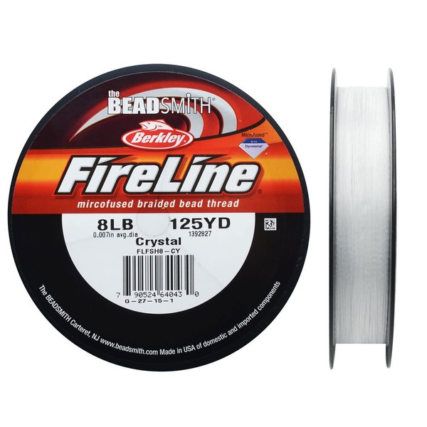Fireline Braided Beading Thread, 8 LB Test and .009" Thick,