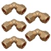 8mm Brass Compression Elbow Connectors – Pack of 5 |