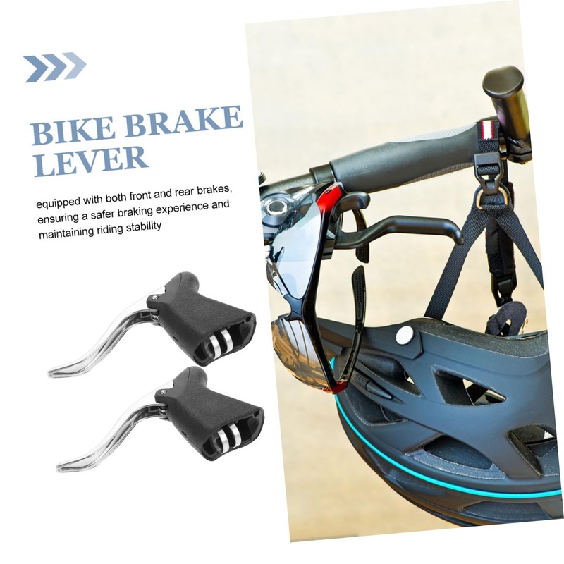 Kisangel 2pcs Mountain Bike Brake Handle Road Bike Handlebar Lever