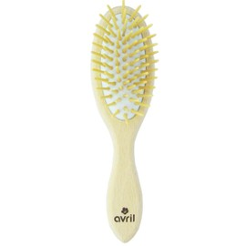 Avril - Hairbrush - PEFC French beech wood - Natural rubber holder - Soft and massaging bristles - Vegan product, Made in France