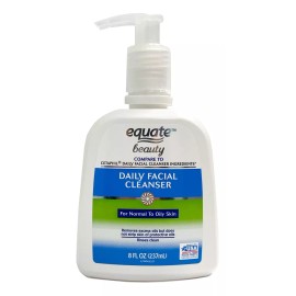 Equate Beauty Limpiador Facial Diario Normal A Graso 8 Oz.