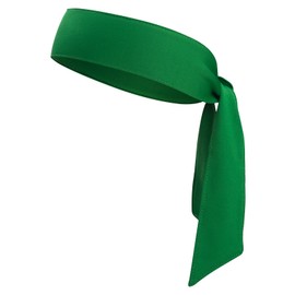 ONUPGO Head Ties Headband for Men Women, Adjustable Sports Sweatband Ninja Headband Karate Tie Back, Sweat Wicking Workout Head Band for Sports, Running, Tennis, Yoga, Soccer (Green)