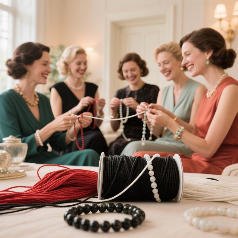 Nylon String for Bracelets, 0.8mm Black Threads for Jewelry Making,