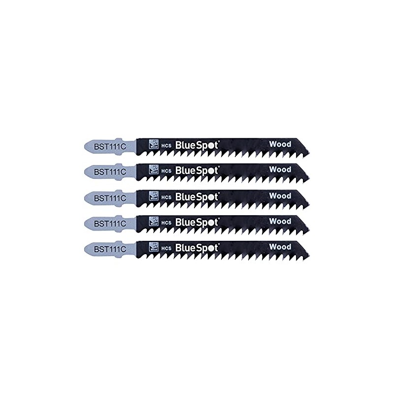 Blue Spot Tools 19006 5 Piece Wood Cutting Jigsaw Blades