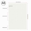 135 Sheets A5 Paper Squared OVISEEN 6 Holes A5 Refill
