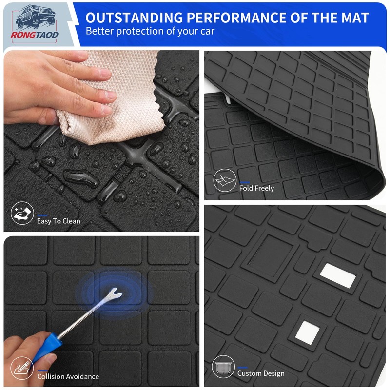 Rongtaod Cargo Mat Compatible with 2024 2025 2026 Hyundai Santa