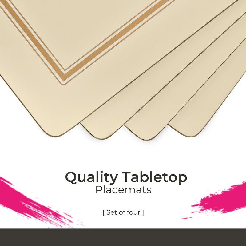 Pimpernel Classic Series Cork-Backed Placemat, Set of 4 – (15.7"