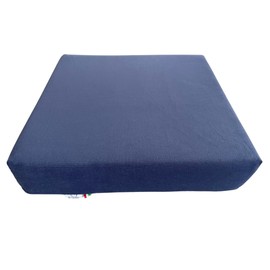 GM Anti-Decubitus Cushion for Wheelchair, 42 x 42 x 8 cm, Anti-Decubitus Cushion for Chair Made of Memory Foam and Polyurethane, Cushion for Stroller, Armchair for Seniors, Made in Italy (Blue)