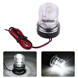 Akozon Marine Boat Allround Anchor Light 12 V 360 Degree White Waterproof LED Navigation Light for All Boat Sizes Under 12 m