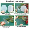 Minlon 20 pieces acrylic transparent circle set, clear acrylic plates,