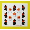 Stickasaurus Wrecks Vintage Style Mini Pumpkin Headed Ghosts Mini Sticker
