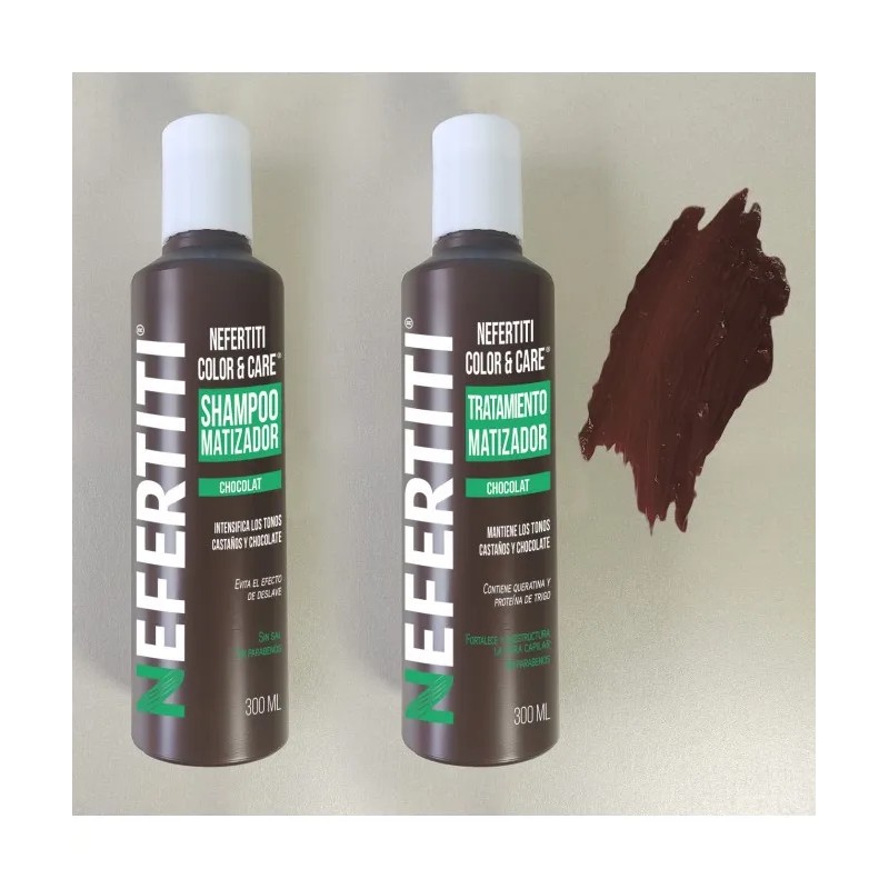 Shampoo Y Tratamiento Matizador Con Queratina - Nefertiti