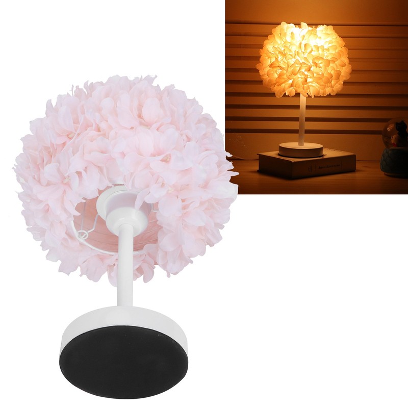 Flower Table Lamp Bedside Bedroom Desktop Nightstand Decoration Supplies Light